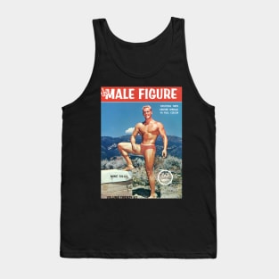 The MALE FIGURE feat Mike Sill - Vintage Physique Muscle Male Model Magazine Cover Tank Top